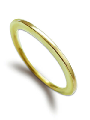 'Slim flat' ring