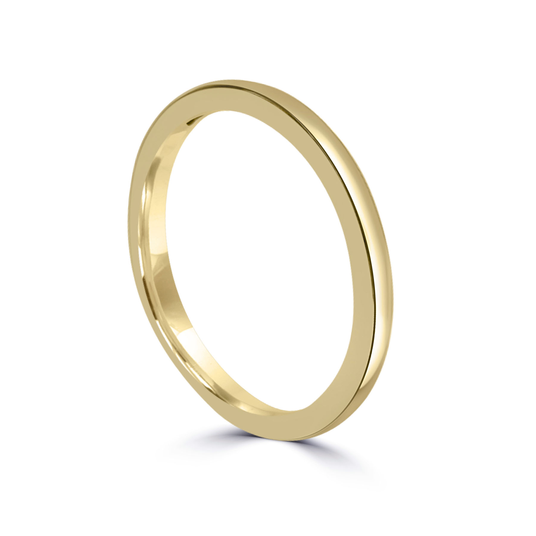 'Soft square' 2mm ring