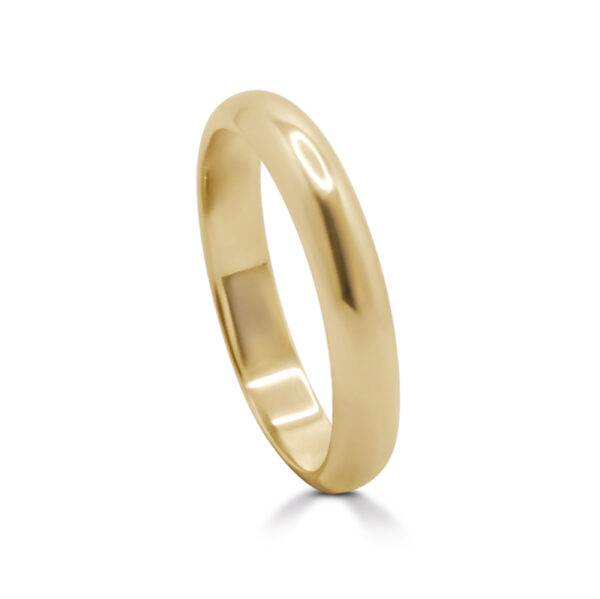 'D shape' 4mm ring
