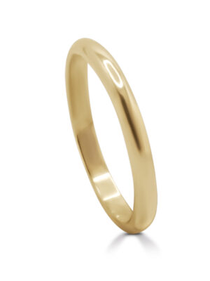 'D shape' 2mm ring