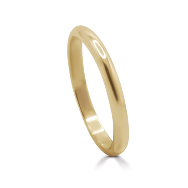 'D shape' 2mm ring