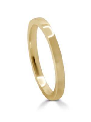 'Flat' 2mm ring