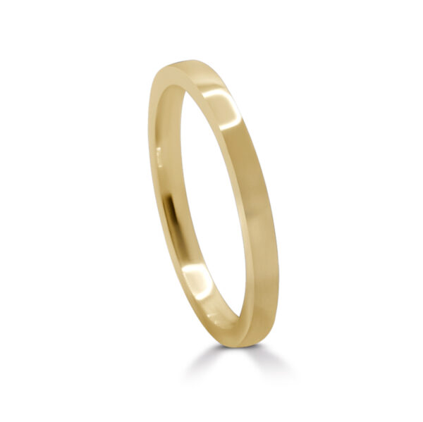 'Flat' 2mm ring