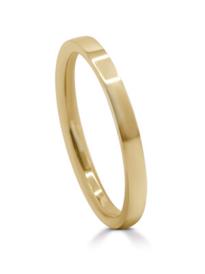 'Flat Court' 2mm ring