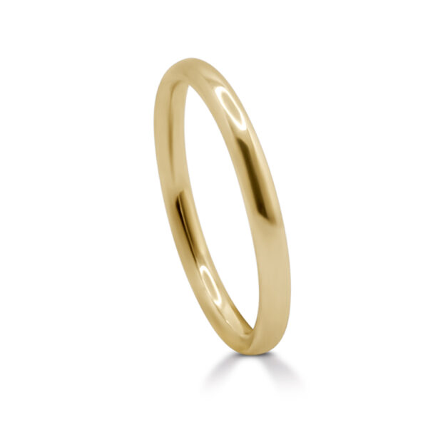 'Flat sided court' 2mm ring