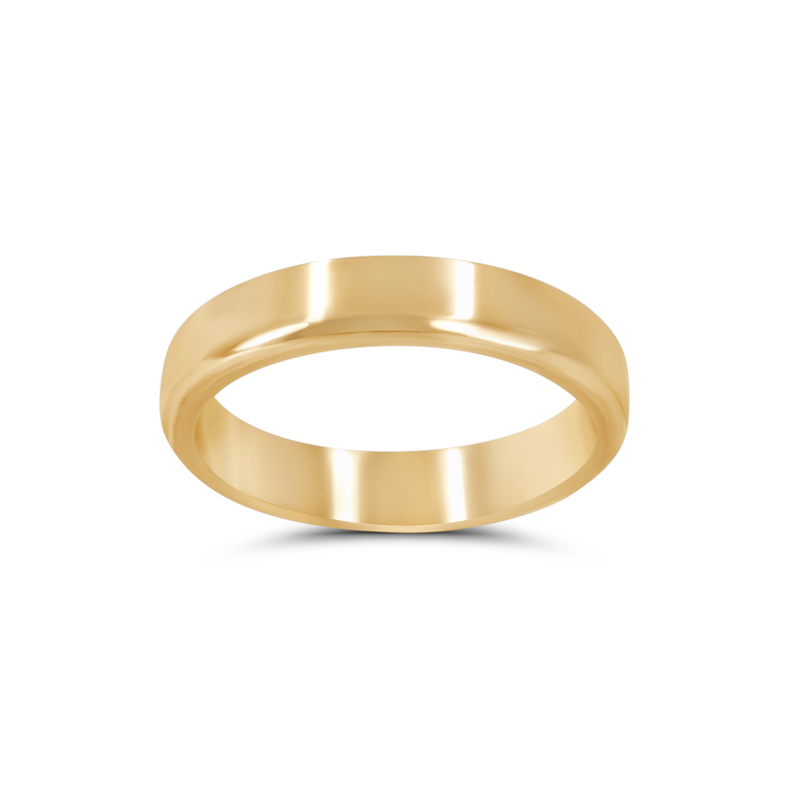 'Soft square' ring 4mm - Image 2