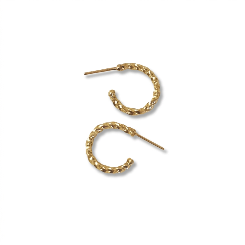 'Trove' twist hoops